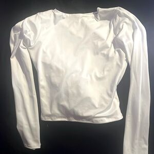 White backless top - size medium